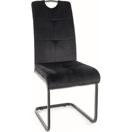 Krzesło AXO Velvet Czarny/Czarny Bluvel 19