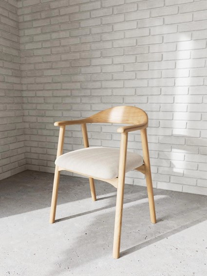 Krzesło ADDI Beżowy/Dąb Naturalny