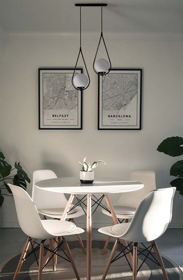 Lampa Wisząca NEVE BLACK K-4771 Czarny