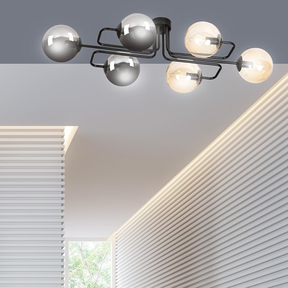 Lampa Sufitowa BRENDI 6A MIX2 Czarny