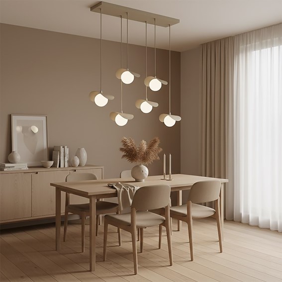 Lampa Wisząca RITUAL 6 Beżowy