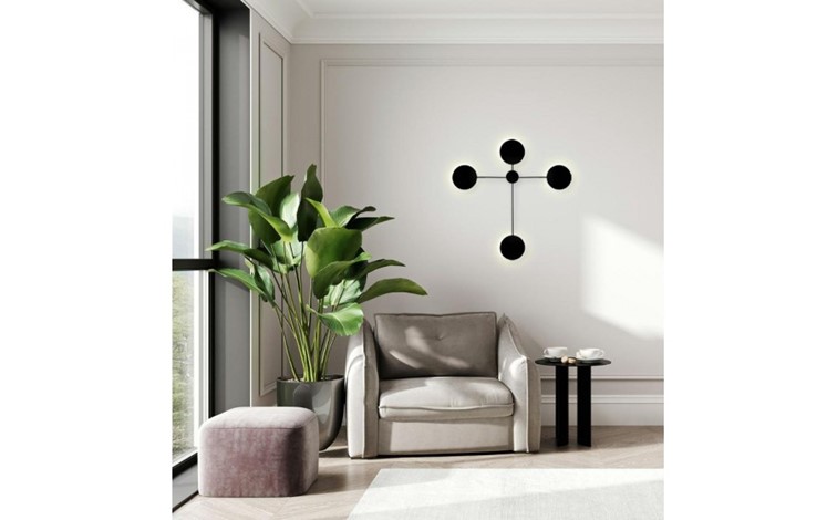 Lampa Ścienna SHADOW 6 Czarny