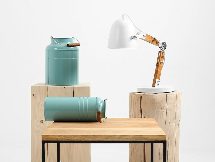 Stół Kawowy Tensio Solid Wood 50x50 Dąb/Czarny