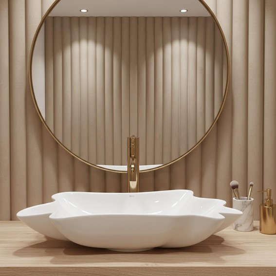 Umywalka Nablatowa INFINITY Biały