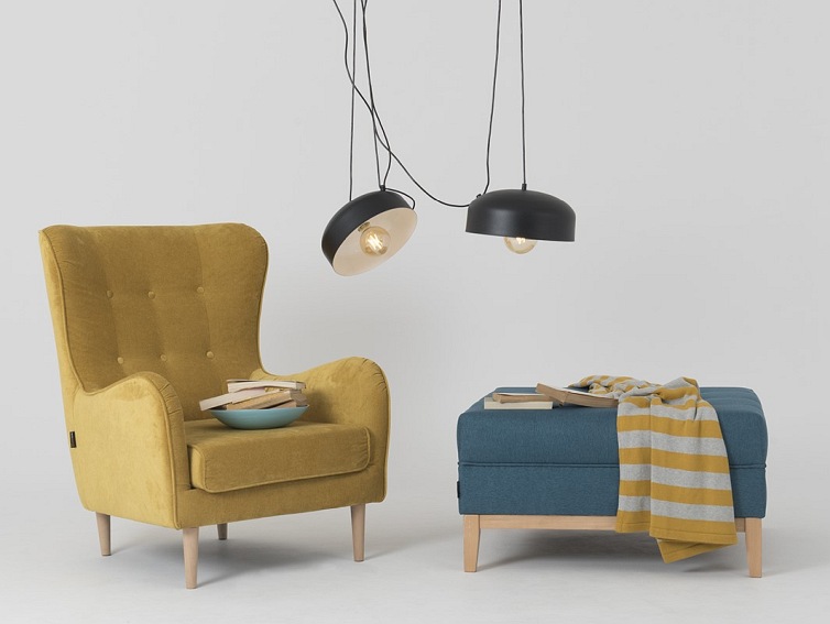 Lampa wisząca POPO FLAT L 2 – czarny