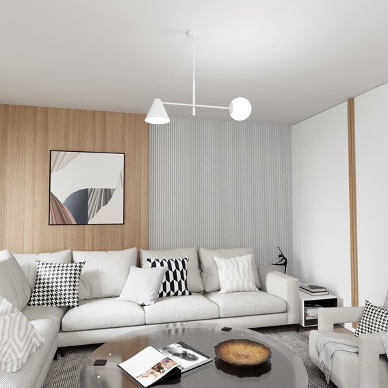 Żyrandol HERMES 2 Biały