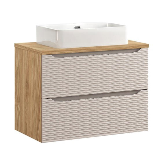 Zestaw Meblowy TRUST 80cm Beż/Dąb Olejowany