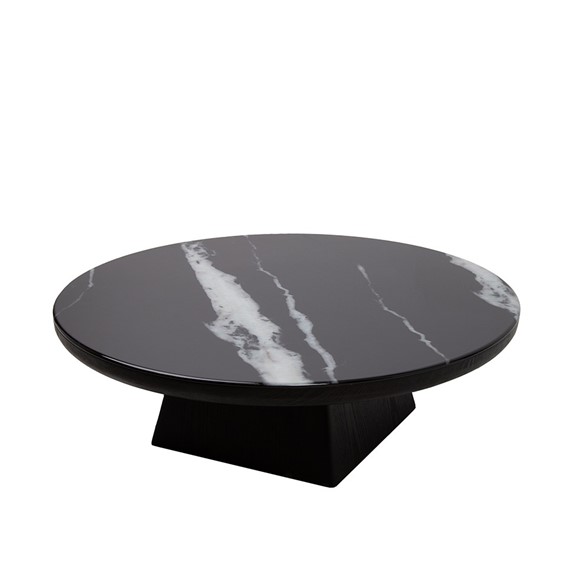 Stolik Kawowy DOVER Fi100cm Czarny