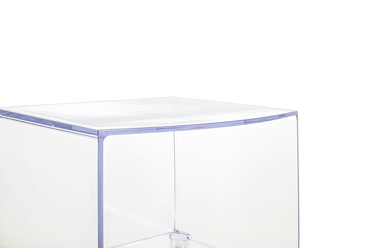 Stolik VISION 34x40 Transparentny/Poliwęglan