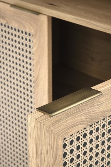 Regał BORNEO REG1 Dąb Artisan/Czarny