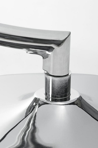 Fotel BUBBLE STAND Poduszka Biała Ekoskóra