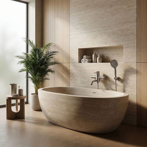 Bateria Wannowa LUNGO STRIPE Nikiel Szczotkowany