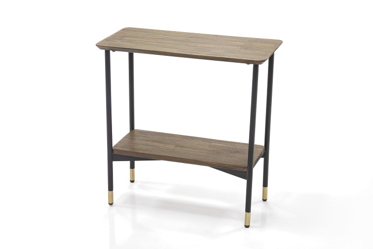 Stolik Maze L07-60 30x60x60 Czarny/Brązowy