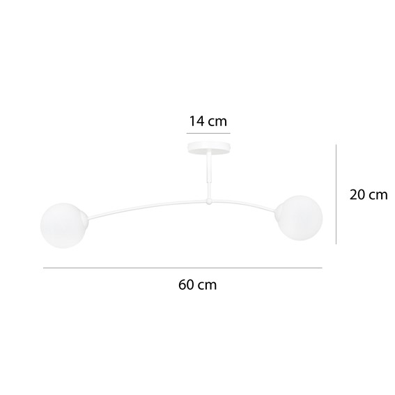 Lampa Sufitowa PREGOS 2 Biały