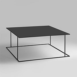 Stół Kawowy Walt Metal 100x100 Czarny