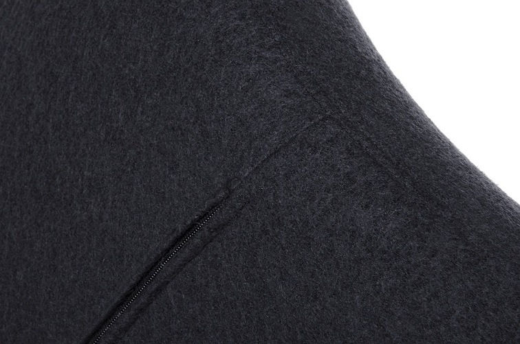 Fotel EGG Szeroki Ciemny Szary