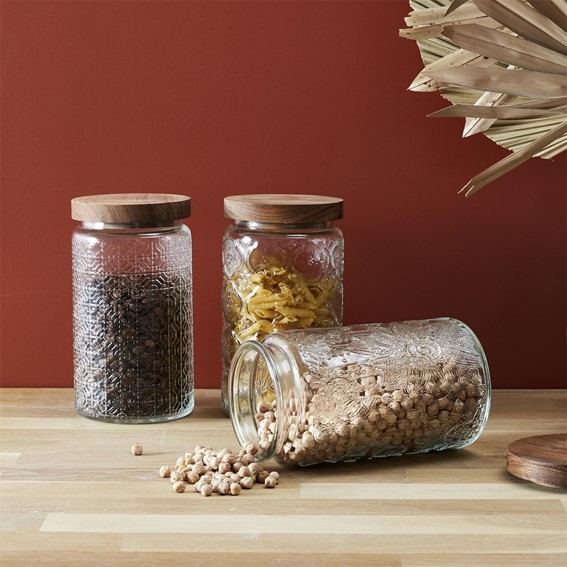 Słoik CISELE z Pokrywką z Akacji 1l Witraż