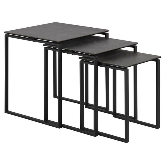 Zestaw Stolików KATRINE Czarny