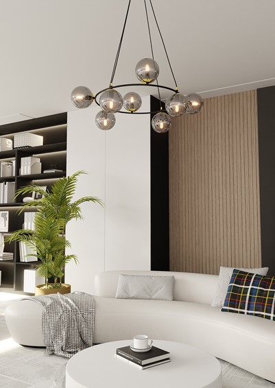 Lampa Wisząca AZURA 8 Grafitowy