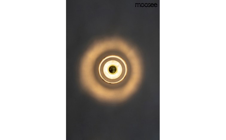 Lampa Ścienna ARCO Biały/Złoty