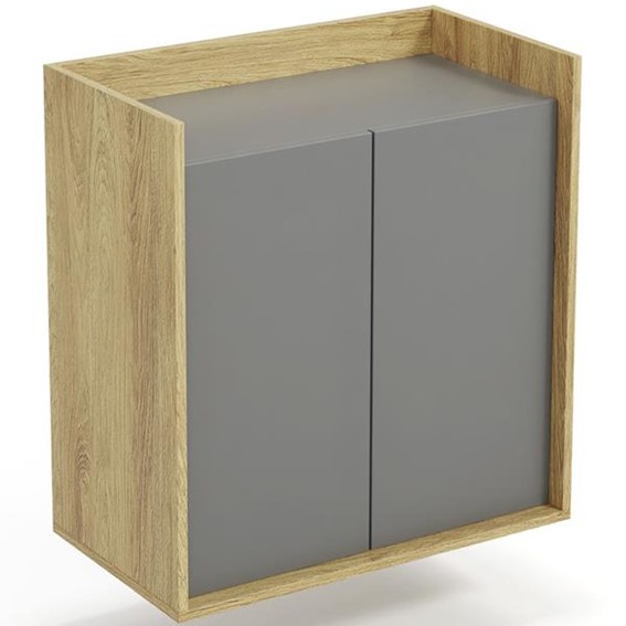 Szafka MOBIUS 2D Naturalny/Szary