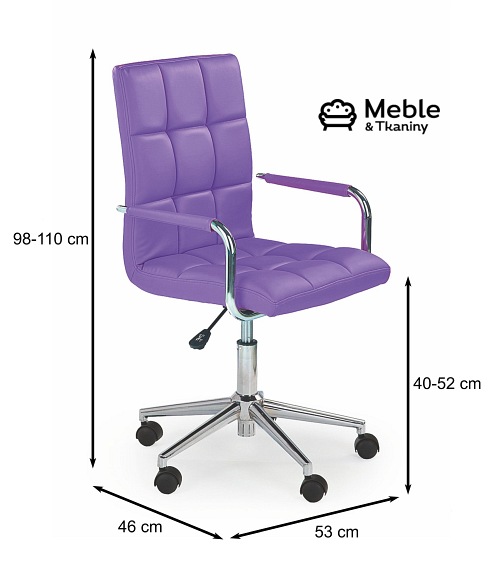 Fotel Młodzieżowy GONZO 2 Fioletowy