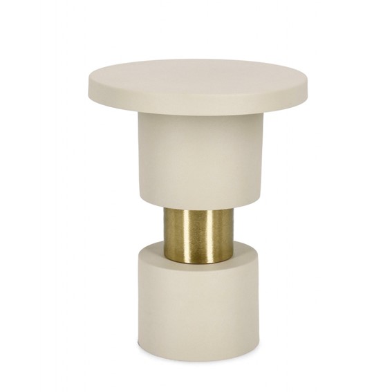 Stolik Kawowy MITUL FOG Fi35cm Beżowy