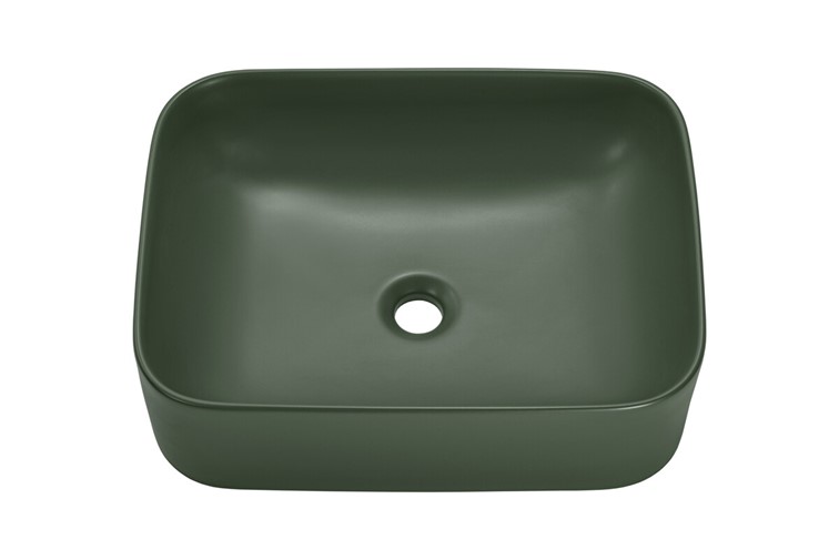 Umywalka Nablatowa KAMA Zielony Mat