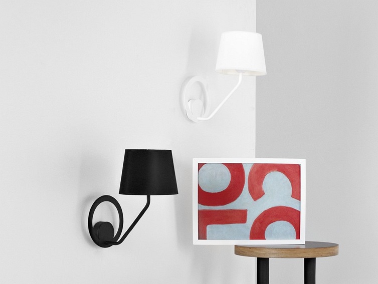 Lampa Ścienna Shade Wall 35x50x25 Czarny