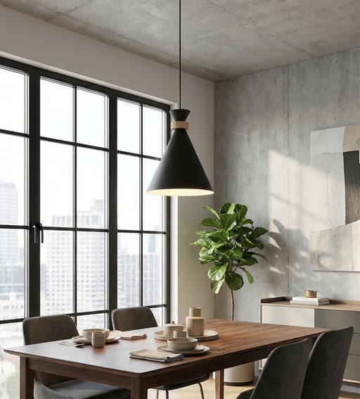 Lampa Wisząca ZERO 1 Czarny