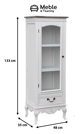 Witryna RIMINI WHITE 04 Biały