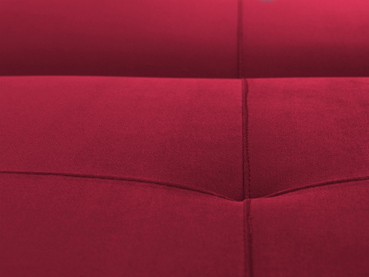 Sofa Rozkładana 3 os. Modes L 210x90x78 Soczysta Żurawina/Czarny