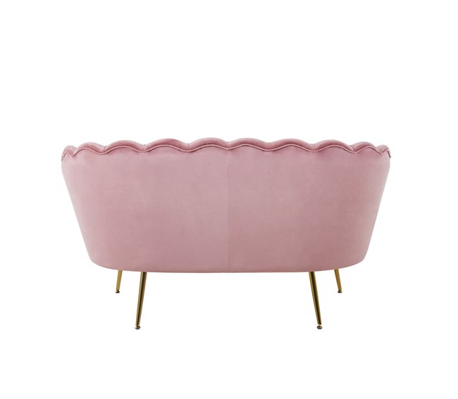 Sofa SF1-FX Różowy/Złoty