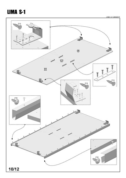 LIMA S-1 szafa biały