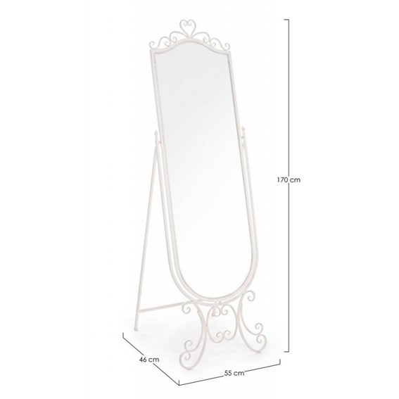 Lustro Stojące EMILY Biały