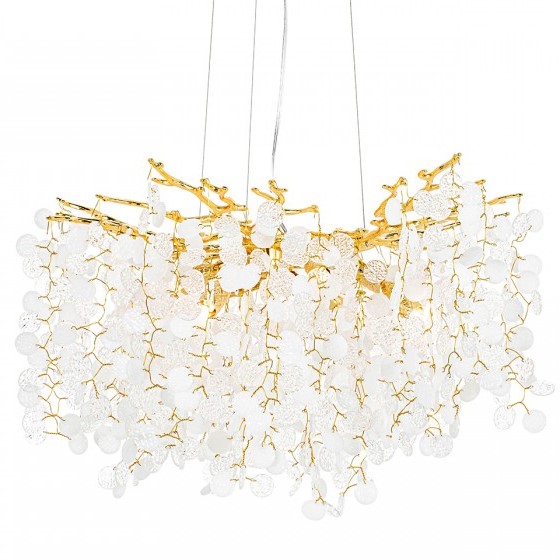 Lampa Wisząca RIVIERA 60 Złoty/Transparentny