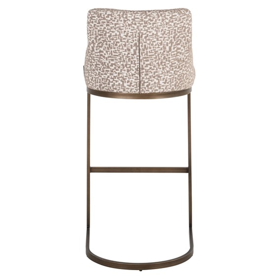 Zestaw 2 Krzeseł Barowych BOLTON Beżowy