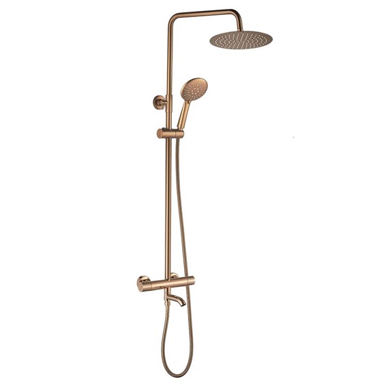 Zestaw Natryskowo-Wannowy LUNGO DIAMOND Miedziany