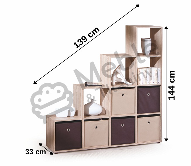 LUINI regał dąb sonoma