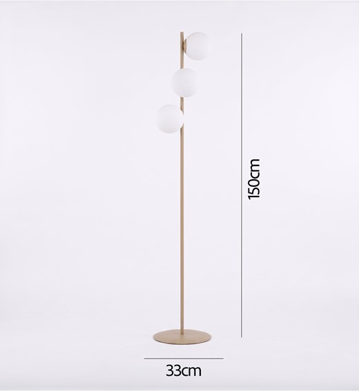 Lampa Podłogowa MAGNUS LP3 Beżowy/Opal