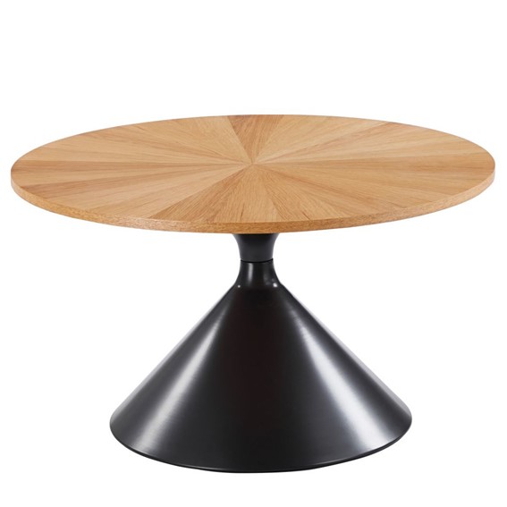 Ława L33-FX fi70 Dąb Naturalny/Czarny