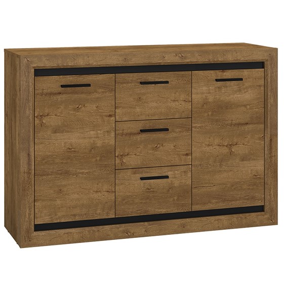 Komoda BALTICA 09 Dąb Lefkas/Czarny