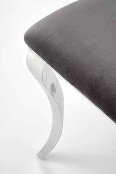 Krzesło K555 Popielaty/Srebrny