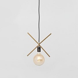 Lampa Wisząca Xlamp 25x25 Złoty