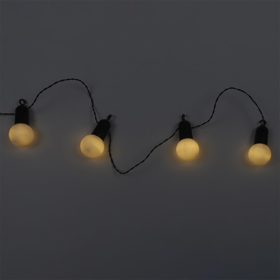 Girlanda OGRODOWA Żarówkowa 20 LED Biała