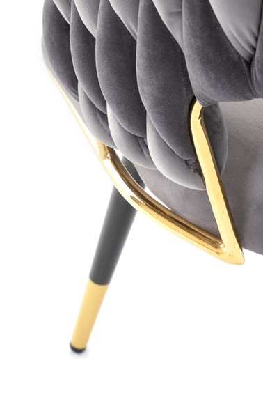 Krzesło K551 Popielaty/Czarny/Złoty