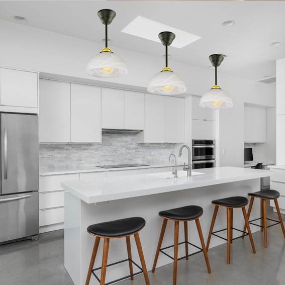 Lampa Sufitowa MERCURE 1D Biały/Czarny