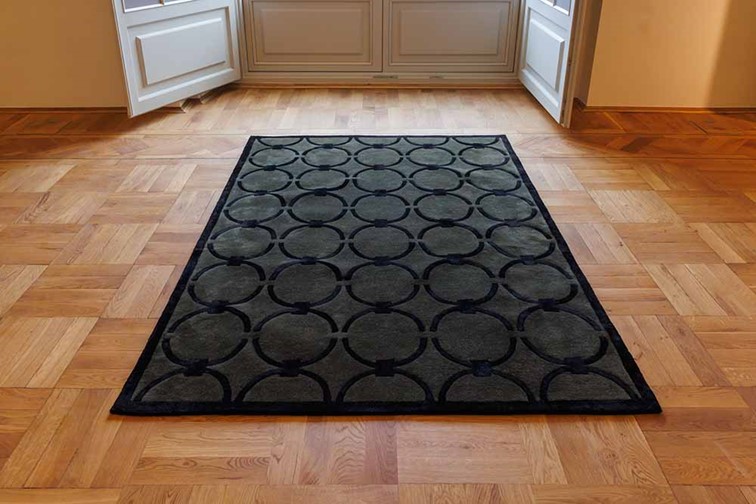 Dywan GLAM Dark Green Black 5038 240x340 cm