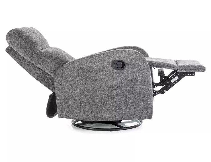 Fotel Rozkładany OLIMP Raven Szary/Czarny