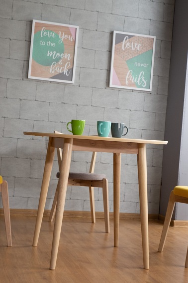 Stół Okrągły NELSON fi90 Dąb Miodowy